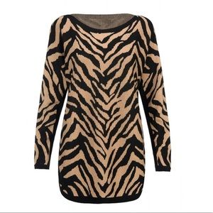 Cabi Dani Pullover Sweater Animal Print